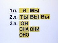 Набор магнитных карточек "Личные местоимения" (фон жёлтый) - fgospostavki.ru - Александров