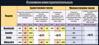 Стенд "Склонение имен прилагательных" - fgospostavki.ru - Александров