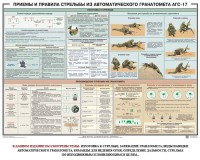 Плакат "Приемы и правила стрельбы из автоматического гранатомета АГС-17" - fgospostavki.ru - Александров