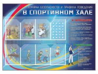 Стенд-уголок "Техника безопасности и правила поведения в спортивном зале" - fgospostavki.ru - Александров