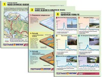 Комплект таблиц по географии "Природа России" раздаточные (цветные, ламинированные, А4, 10 штук) - fgospostavki.ru - Александров