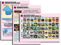 Комплект таблиц по географии "Природа материков и океанов" раздаточные (цветные, ламинированные, А4, 12 штук) - fgospostavki.ru - Александров