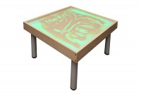 Столик на ножках для рисования песком "Радуга" с подсветкой RGB - fgospostavki.ru - Александров
