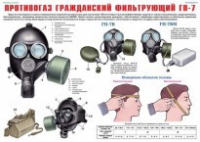 Комплект плакатов "Средства защиты органов дыхания. Противогазы, респираторы" - fgospostavki.ru - Александров