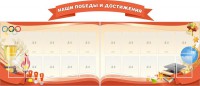 Стенд "Наши победы и достижения" (резной стенд из 3-х частей) - fgospostavki.ru - Александров