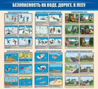 Стенд "Безопасность на воде, дороге, в лесу" - fgospostavki.ru - Александров
