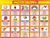 Стенд "Чистоговорки", часть 1 - fgospostavki.ru - Александров