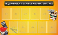 Стенд "Подготовка к ЕГЭ и ОГЭ по математике (10 карманов)" - fgospostavki.ru - Александров