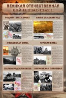 Стенд "Великая Отечественная война" (битвы) - fgospostavki.ru - Александров