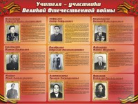 Стенд "Учителя-участники Великой Отечественной войны" - fgospostavki.ru - Александров