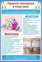 Стенд "Правила поведения в спортзале №1" - fgospostavki.ru - Александров