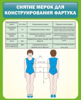 Стенд "Снятие мерок для конструирования фартука" - fgospostavki.ru - Александров