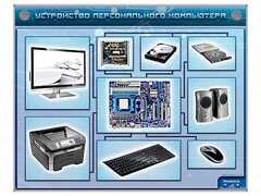 Электрифицированный учебно-информационный стенд "Устройство персонального компьютера" - fgospostavki.ru - Александров