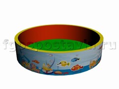Сухой бассейн круглый с шелкографией - fgospostavki.ru - Александров