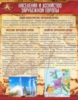 Стенд "Населения и хозяйство Зарубежной Европы" - fgospostavki.ru - Александров