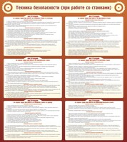 Стенд "Техника безопасности (при работе со станком)" - fgospostavki.ru - Александров