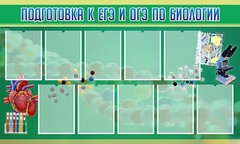 Стенд "Подготовка к ЕГЭ и ОГЭ по биологии" Вариант 2 - fgospostavki.ru - Александров