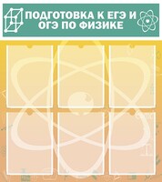 Стенд "Подготовка к ЕГЭ и ОГЭ по физике (6 карманов)" - fgospostavki.ru - Александров
