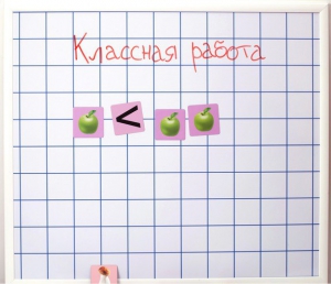 Магнитно-маркерная доска "Клетка" (86 см х 75 см) - fgospostavki.ru - Александров