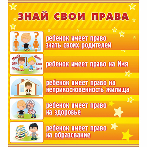 Стенд "Знай свои права" - fgospostavki.ru - Александров