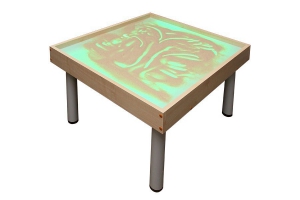 Столик на ножках для рисования песком "Радуга" с подсветкой RGB - fgospostavki.ru - Александров