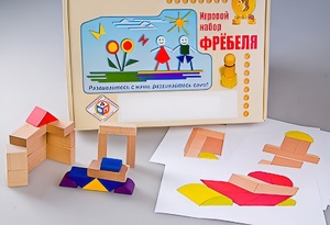 Игровой набор Фребеля "Конструктор деревянный без соединений-2" (Серия "Эксперимент") - fgospostavki.ru - Александров