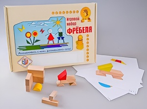 Игровой набор Фребеля "Конструктор деревянный без соединений-1" (Серия "Эксперимент") - fgospostavki.ru - Александров