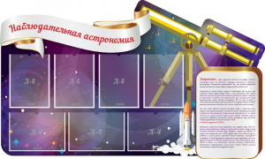 Стенд "Наблюдательная астрономия" - fgospostavki.ru - Александров