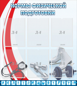 Стенд "Нормы физической подготовки" Вариант 2 - fgospostavki.ru - Александров