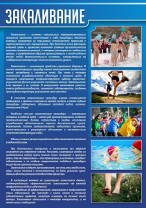 Стенд "Закаливание" - fgospostavki.ru - Александров