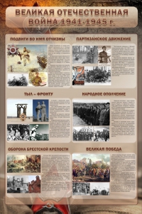 Стенд "Великая отечественная война (события)" - fgospostavki.ru - Александров