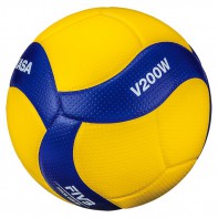 Мяч волейбольный Mikasa V200W (размер 5, синтетическая кожа, профессиональный) - fgospostavki.ru - Александров