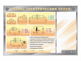 Электрифицированный стенд "Схемы электрических цепей" с маркерными полями - fgospostavki.ru - Александров