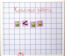 Магнитно-маркерная доска "Клетка" (86 см х 75 см) - fgospostavki.ru - Александров