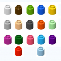  Элемент конструктора одиночный одноцветный Color Blocks 100 штук - fgospostavki.ru - Александров