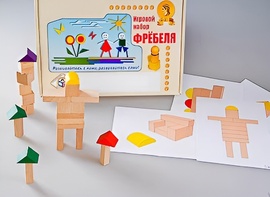 Игровой набор Фребеля "Конструктор деревянный без соединений-3" (Серия "Эксперимент") - fgospostavki.ru - Александров