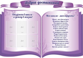 Стенд "Азбука достижений" (резной стенд из 3-х частей) - fgospostavki.ru - Александров