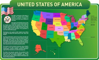 Стенд "United States Of America" - fgospostavki.ru - Александров