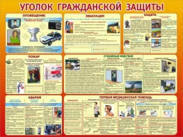 Стенд "Уголок гражданской защиты" - fgospostavki.ru - Александров