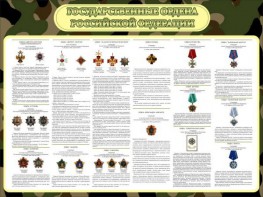 Стенд "Государственные ордена РФ" - fgospostavki.ru - Александров