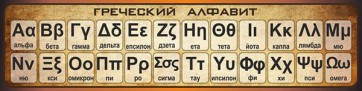 Стенд "Греческий алфавит" - fgospostavki.ru - Александров